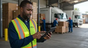 Fleet tracking analytics platform showing performance metrics and KPIs