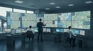 Asset tracking features dashboard showing comprehensive monitoring and management tools
