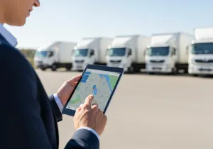 Business Vehicle Tracker Overview Visual Business Vehicle Tracker Overview illustration