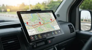 Business tracking benefits showing cost savings and efficiency improvements from GPS systems