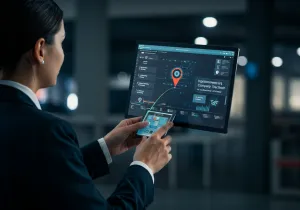 Implementing company GPS tracker illustration