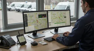 Fleet tracking compliance and safety monitoring dashboard
