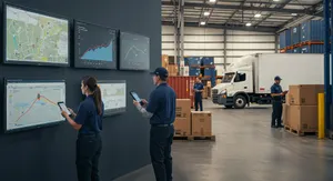 Fleet tracking data collection and transmission process