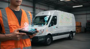 Fleet management system integration with GPS tracking devices for enhanced productivity