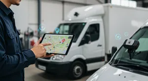 Fleet tracking system data storage showing GPS fleet management and tracking device data organization