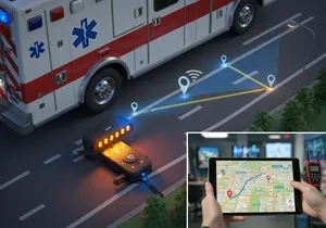 Emergency response fleet GPS tracking system with real-time dispatch coordination
