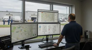 Comprehensive fleet management system showing essential GPS tracking features