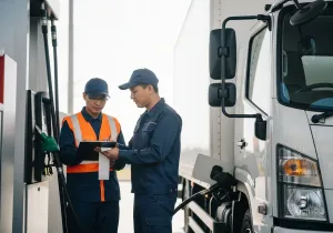 ROI and Cost Savings with GPS Fleet Management Benefits illustration