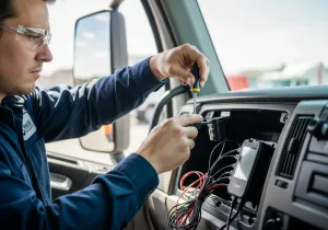 Implementing GPS Fleet Management Devices illustration