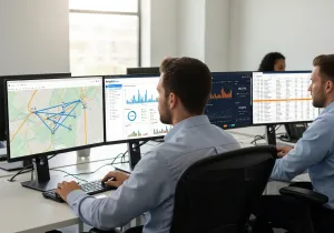 GPS Fleet Management Vehicle Tracking Overview illustration