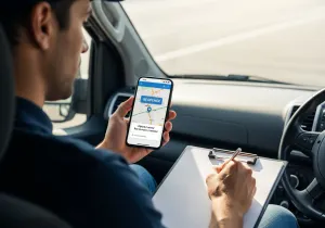 Key Features of GPS Fleet Management Vehicle Tracking illustration