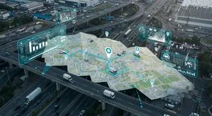 Fleet tracking features dashboard showing real-time GPS tracking and fleet management tools