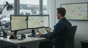 GPS fleet tracking system for business vehicle management