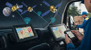 Fleet tracking systems utilizing multiple GNSS networks for enhanced fleet management and productivity
