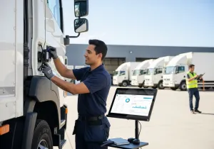 Implementing GPS Tracker Commercial illustration