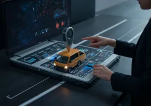 Implementing GPS trackers for company vehicles Visual Implementing GPS trackers for company vehicles illustration