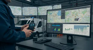 Fleet management GPS system selection interface with tracking device comparison
