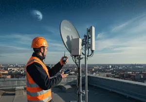 GPS signal transmission process with satellite navigation system