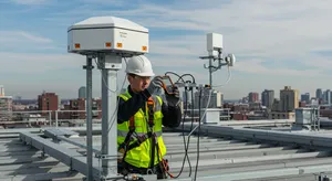 GPS antenna installation and signal reception equipment