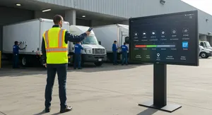 Fleet management implementation timeline with GPS tracking milestones