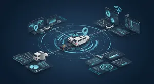Fleet management system integration with GPS tracking and multiple business platforms