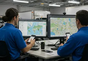 Fleet tracking mobile application interface