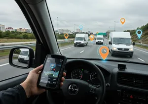 Fleet GPS tracking monitoring system with alerts