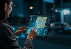 Real-Time GPS tracking Overview illustration
