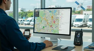 Real-time commercial vehicle tracker monitoring