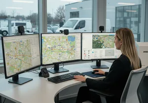Fleet tracking system with real-time alerts and monitoring