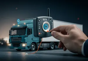 Business outcomes with fleet tracking illustration