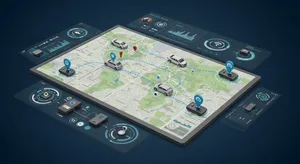 Fleet security dashboard with GPS tracking and theft prevention