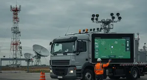 GPS fleet tracking upload antenna system for fleet management